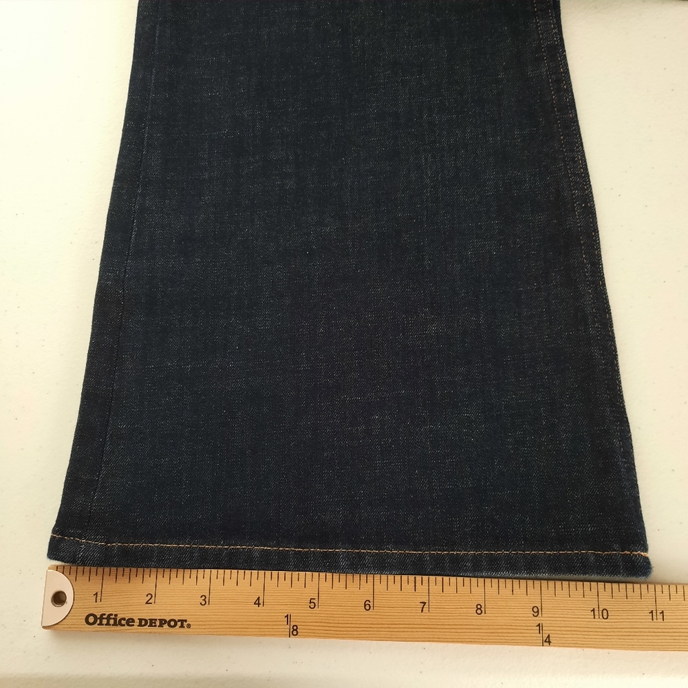 J. Crew High Rise Dark Indigo Wash Skinny Flare Jeans size 32 - Picture 15 of 16